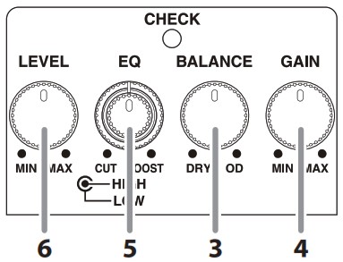 BOSS ODB 3 Bass Overdrive - Operating the Unit 1