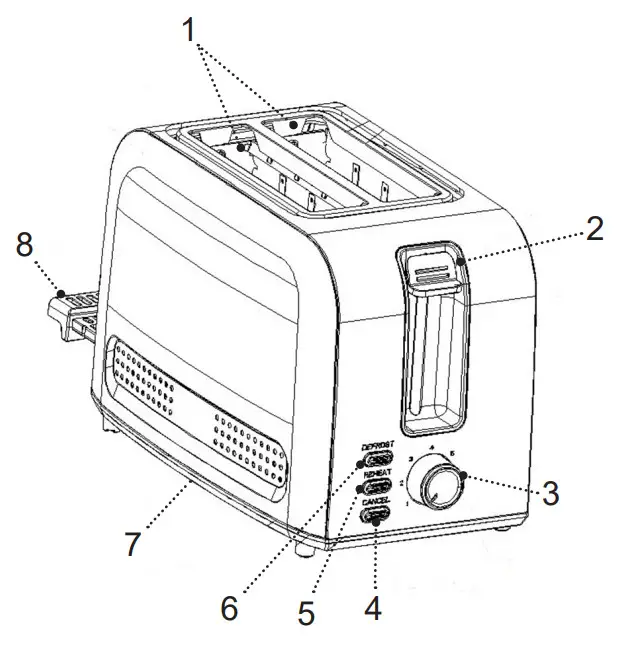 BR2110 Brayer Toaster - DESCRIPTION
