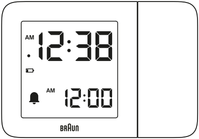 BRAUN BC15W Digital Projection Alarm Clock A1