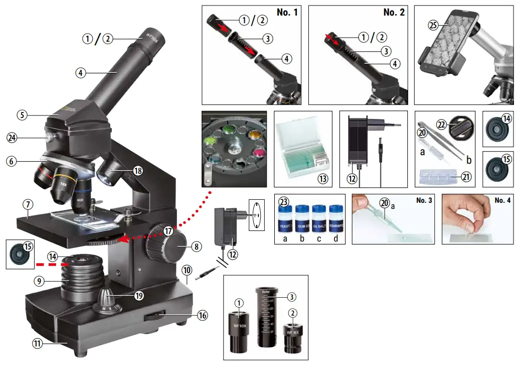 BRESSER 9039001 Microscope - fig1
