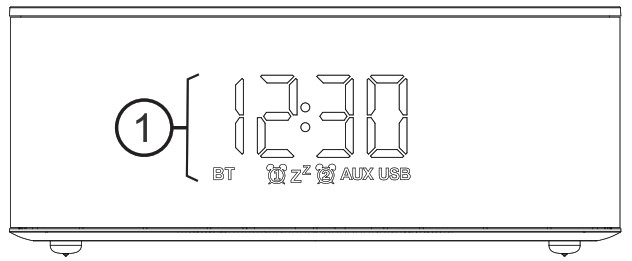 BRESSER BCC1001 Bluetooth Speaker with Alarm Clock - LED Display