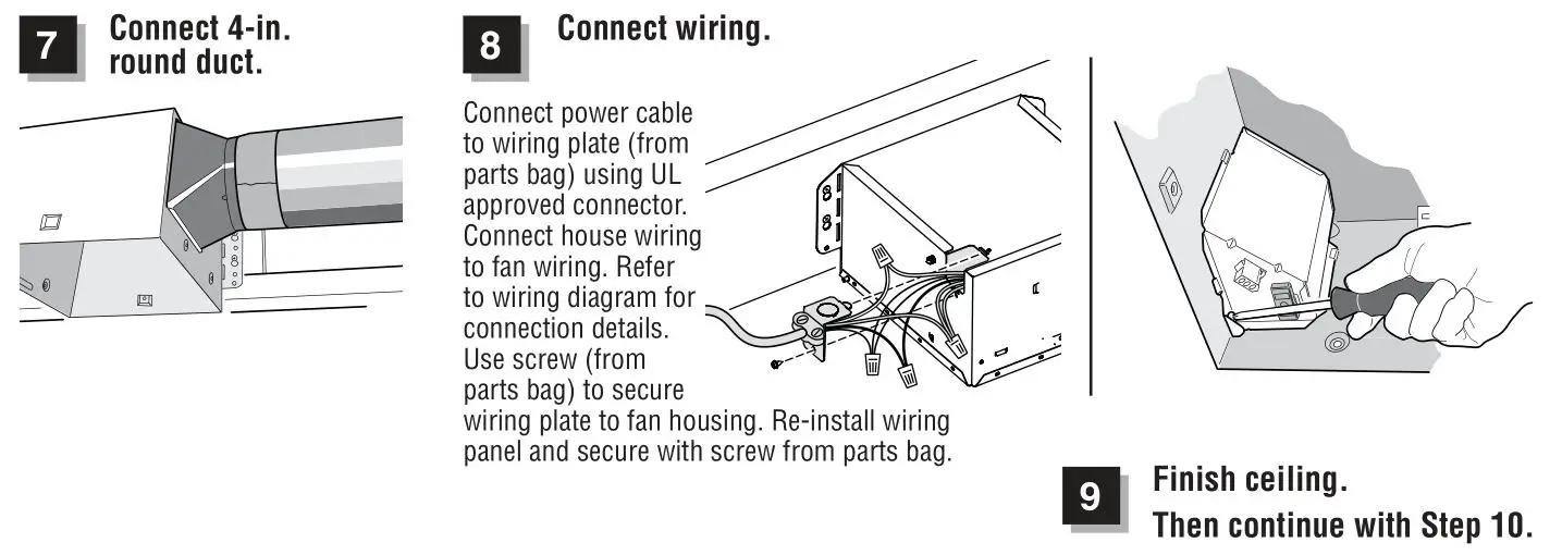 BROAN-NuTone Roomside Flex Series Fan-Light - NEW INSTALLATION 2