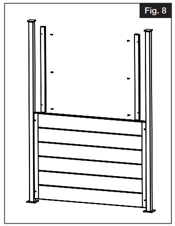 Barrette OUTDOOR LIVING 2054590 Vinyl Panel for Decorative Screen Panel Insert - channels flush