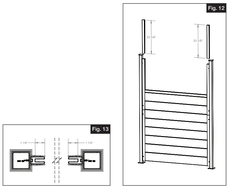 Barrette OUTDOOR LIVING 2054590 Vinyl Panel for Decorative Screen Panel Insert - channels inside