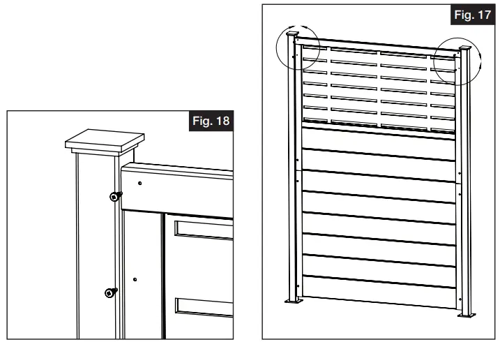 Barrette OUTDOOR LIVING 2054590 Vinyl Panel for Decorative Screen Panel Insert - drilled holes