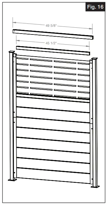 Barrette OUTDOOR LIVING 2054590 Vinyl Panel for Decorative Screen Panel Insert - panel and in between