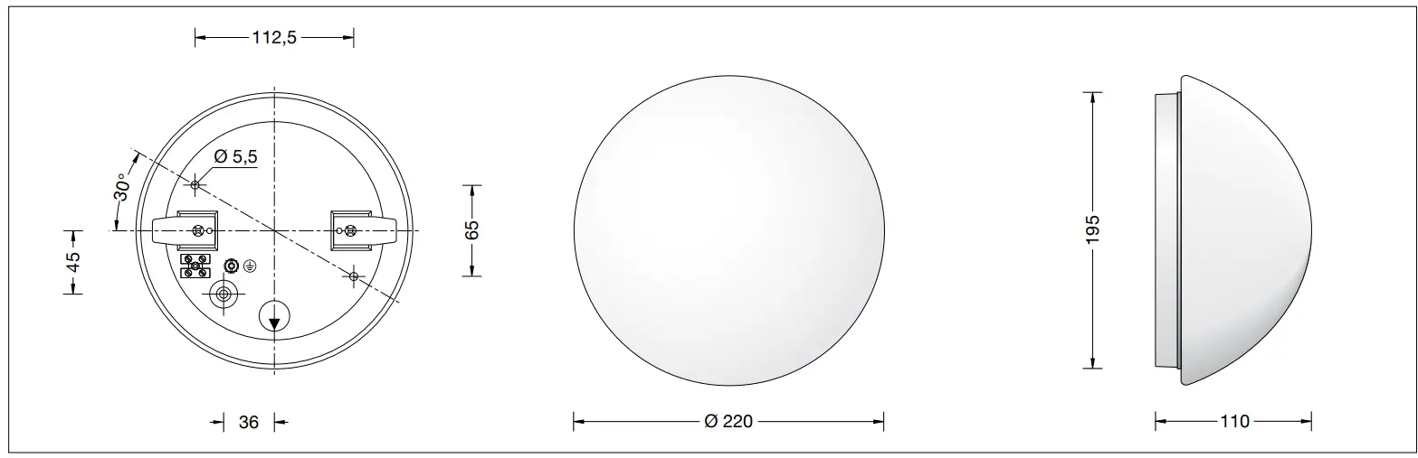 Bega 67 984 Ceiling and Wall Luminaires - fig 1