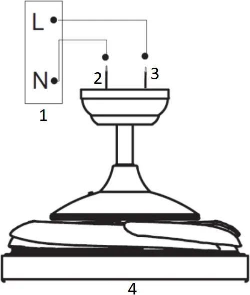 BellaDepot DC4262-W Retractable Ceiling Fan - e5
