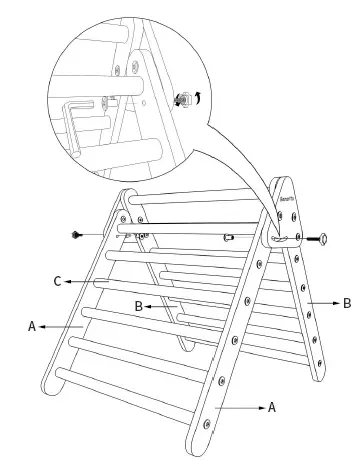 Benarita-TRI-CLS-A-Foldable-Wooden-Climbing-Triangle-Ladder-01 (18)