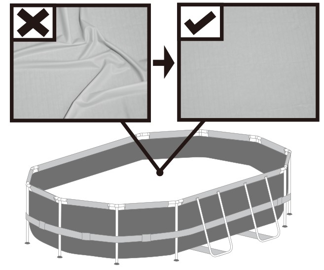 Bestway 56710 Power Steel Oval Frame Pool 549x274x122cm - Product Overview 1