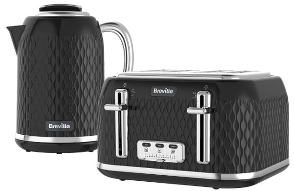Breville Curve 4 Slice Toaster and Electric Kettle