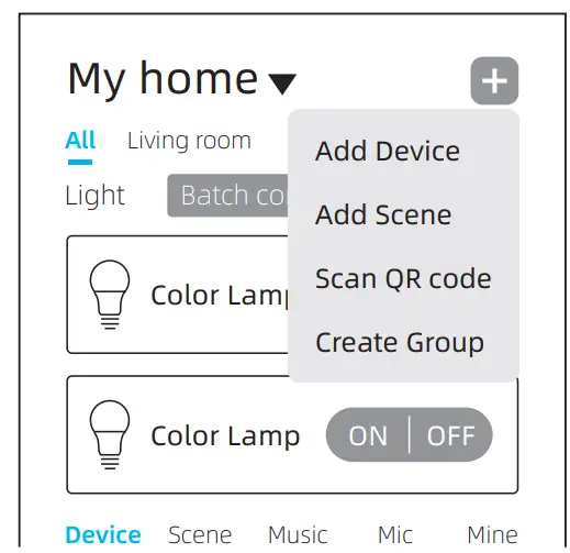 Broadlink LB4E26 Fastcon Smart Bulb - Control Groups