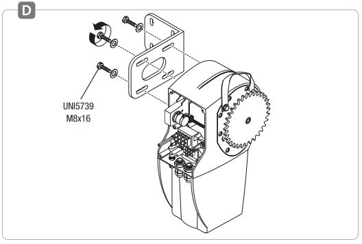 CAME-C005-Chain-Transmission-System-For-Sectional-Doors-FIG-5