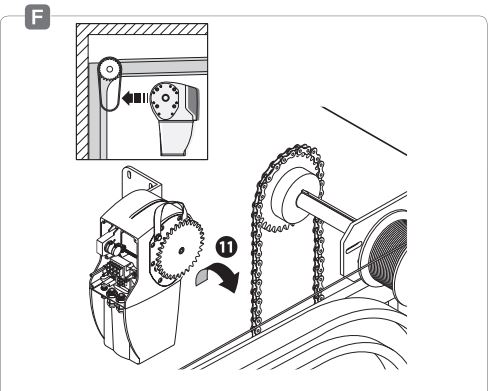 CAME-C005-Chain-Transmission-System-For-Sectional-Doors-FIG-7