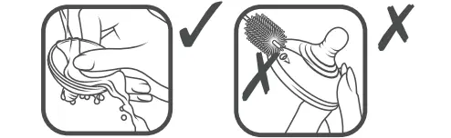 CARE WHEN CLEANING