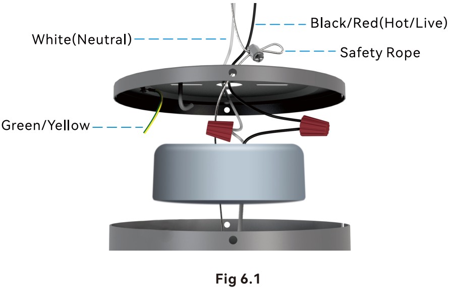 CARRO LCFP523N-L11-B2-1-FM Black Integrated LED Indoor Ceiling Fan - parts9