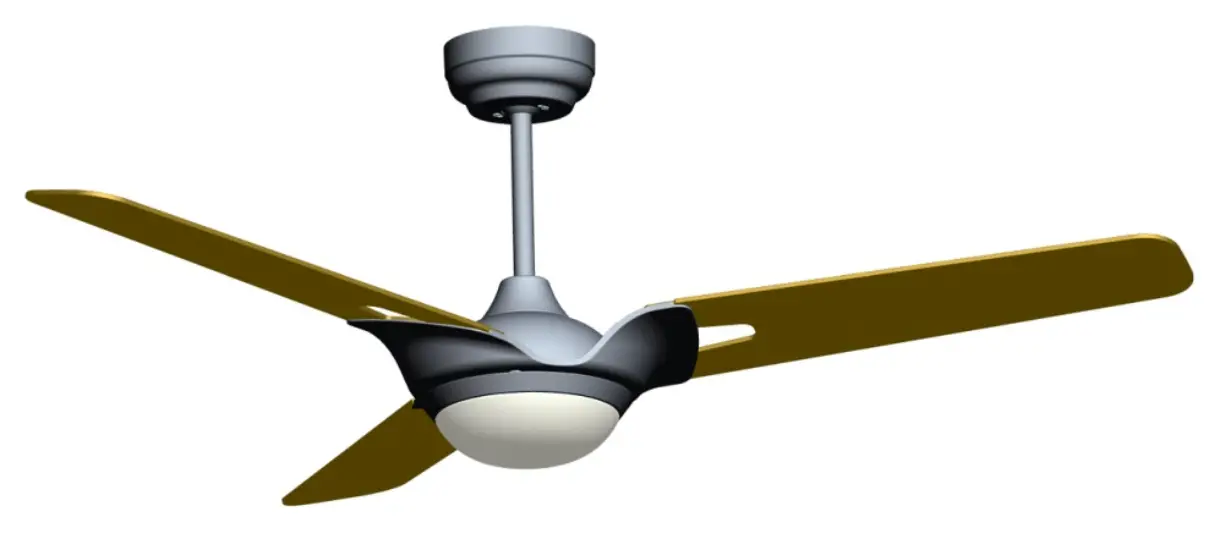 CARRO LS523A-L12-B5-1 Alden 52 in Black Color Changing Indoor Outdoor Smart Ceiling Fan