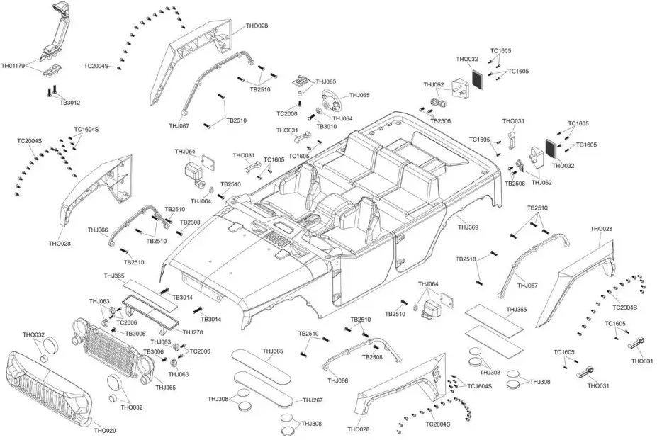 CARSON 18 Adventure Crawler - BODY ASSEMBLY
