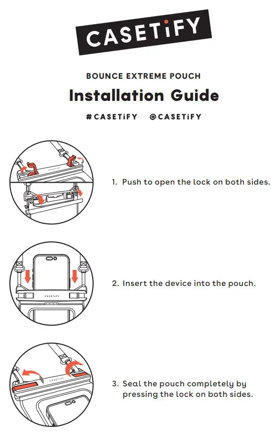 CASETiFY Bounce Extreme Pouch Installation Guide