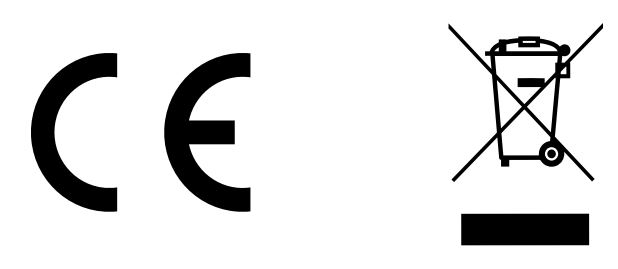 CE and disposal icon