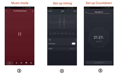 CHARKEE CH55NW1250FT-TY LED Strip Lights - set up mode