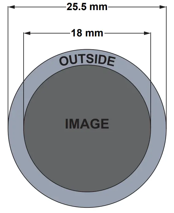 Gobo Dimensions for Gobo Wheel 1