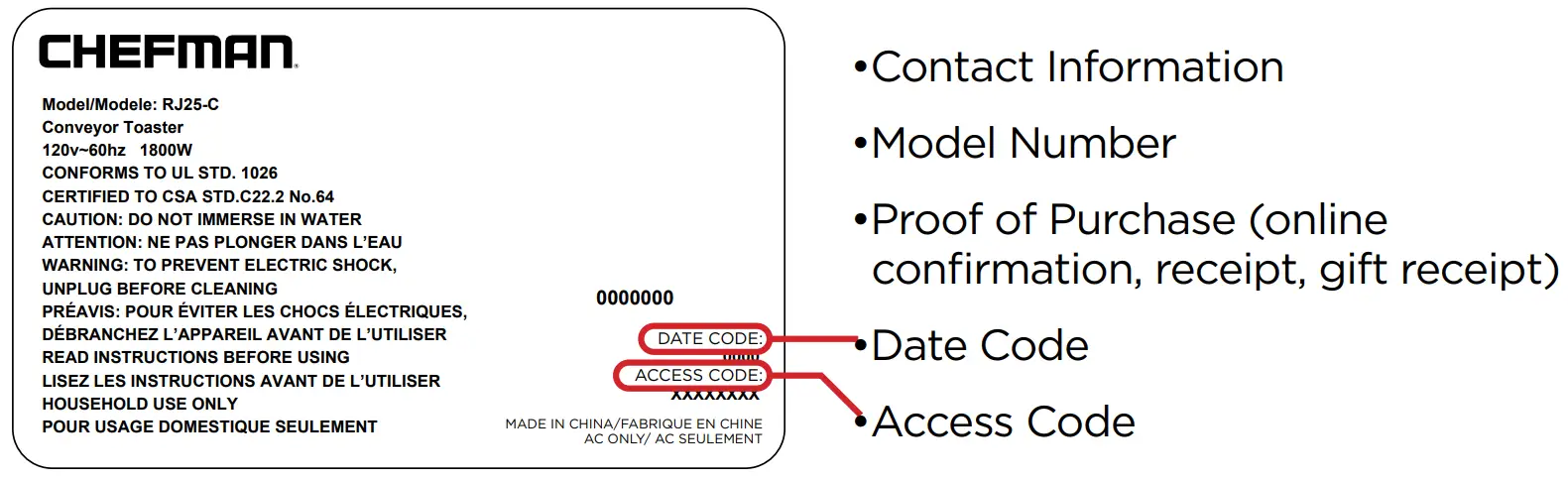Chefman® Warranty Registration