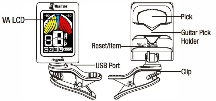 CHERUB-WST-680-Chromatic-Clip-On-Tuner-FIG-1