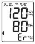 CITIZEN CH 456 Digital Blood Pressure Monitor - DISPLAY MARK 6