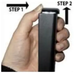 CLEAN REMOTE CR3BCB Remote Control - BATTERY INSTALLATION 2