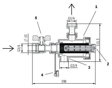 COMPUTHERM-DS2-20-Type-Magnetic-Dirt-Separators-fig-1