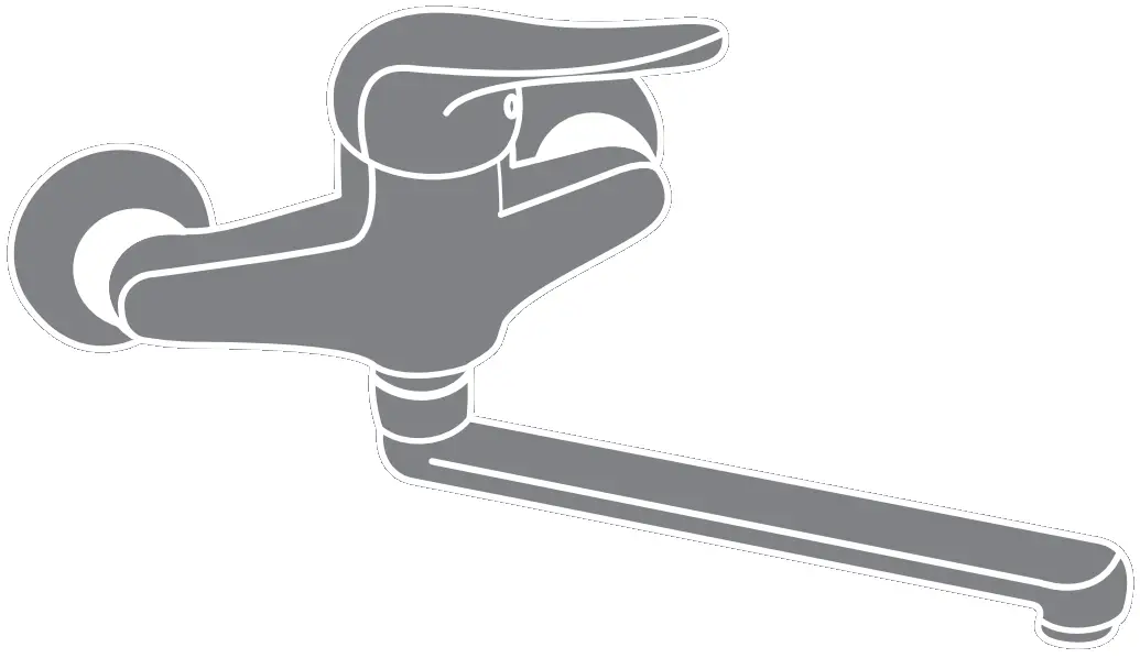 CORNAT P6 Punto Wall Mounted Single Lever Sink Mixer