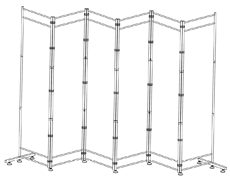 COSTWAY-HW65775-Indoor-Metal-Screen