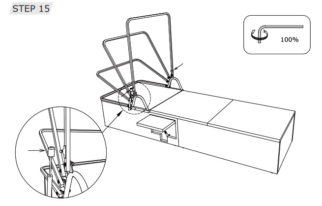 COSTWAY HW68260 12 22 Sun Lounger With Canopy - Before You Start 20