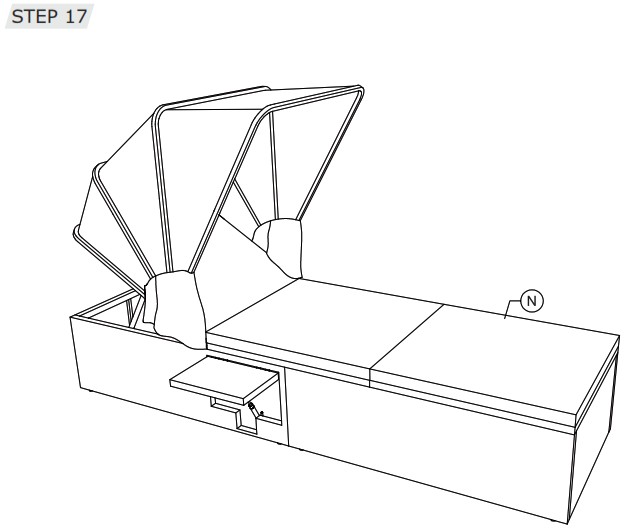 COSTWAY HW68260 12 22 Sun Lounger With Canopy - Before You Start 22