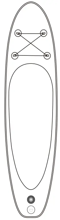 COSTWAY SP37470-L 13 in. White PVC Inflatable Stand Up Paddle Board SUP