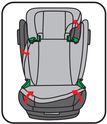 COZY N SAFE EST 19 Car Seat - parts10