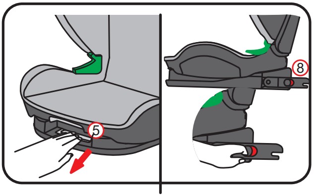 COZY N SAFE EST 19 Car Seat - parts6