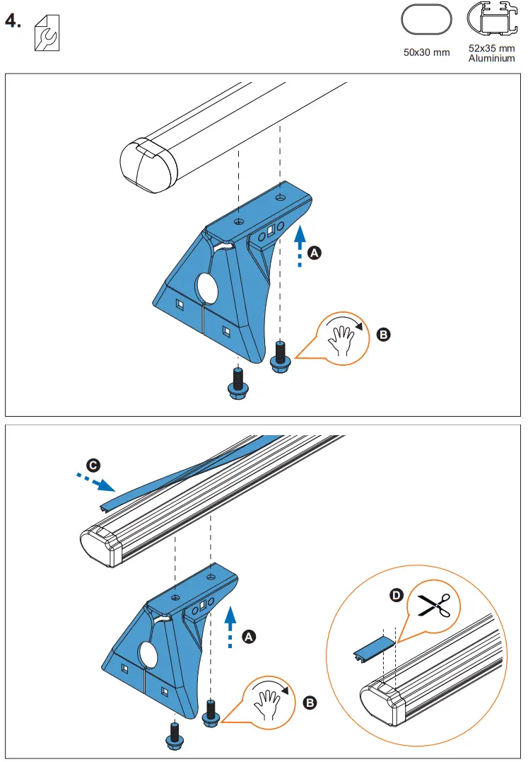 CRUZ 934 408 Kit Soportes LCV - Assembly 2