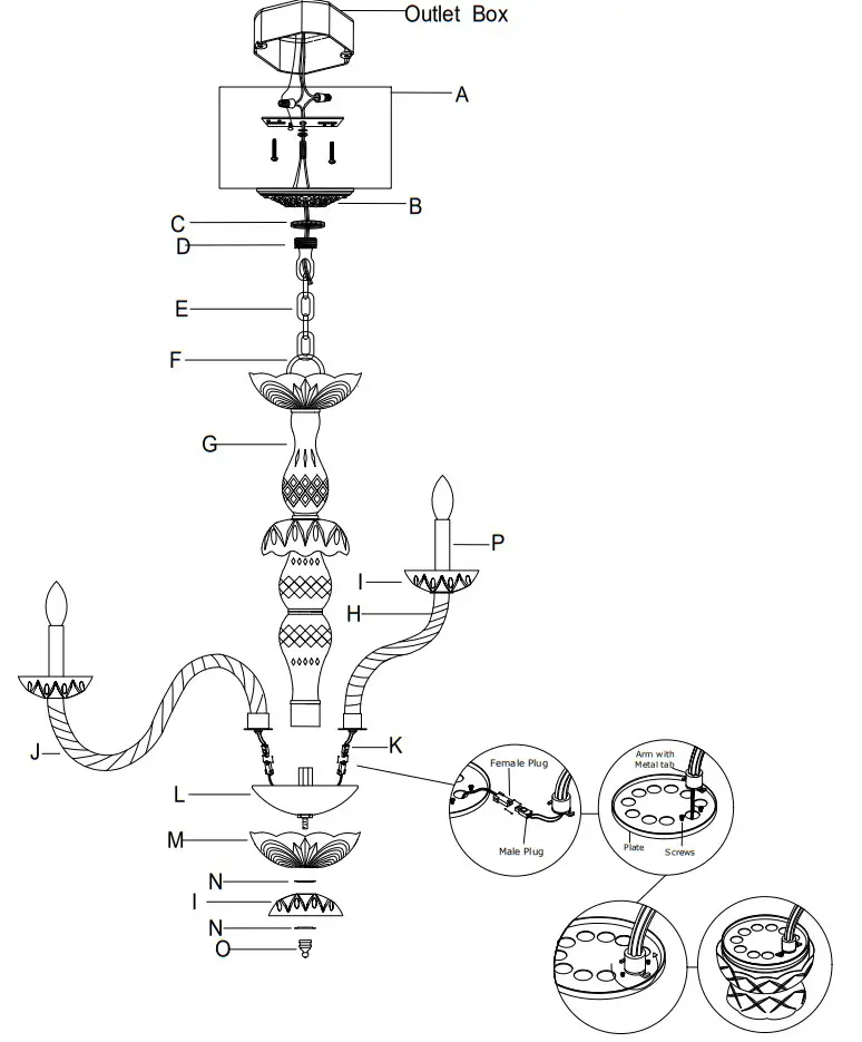 CRYSTORAMA 1135-PB-CL-MWP 12 Light Chandelier - fig 2