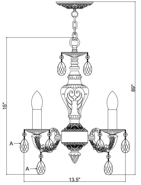 CRYSTORAMA-5024-AW-CL-MWP-Four-Light-Mini-Chandelier-2
