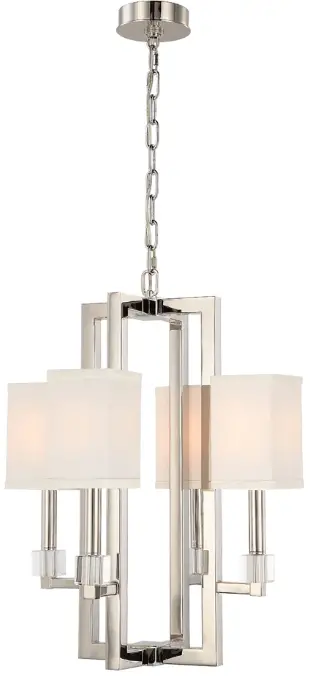 CRYSTORAMA 8884-PN Dixon Four Light Chandelier-product