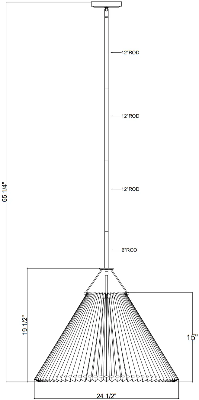 CRYSTORAMA GAM71005AG Gamma 1 Light Pendant - Figure 1