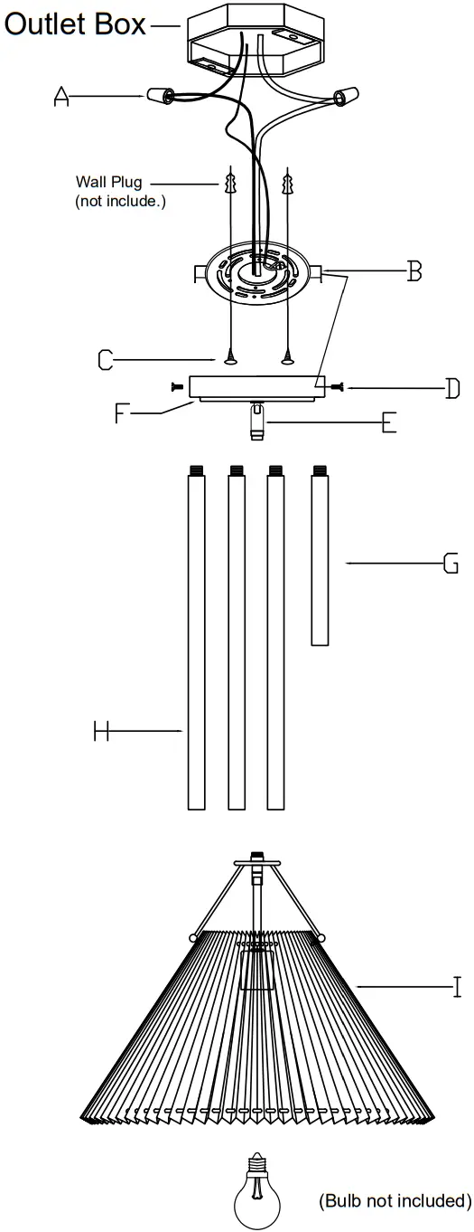 CRYSTORAMA GAM71005AG Gamma 1 Light Pendant - Figure 2