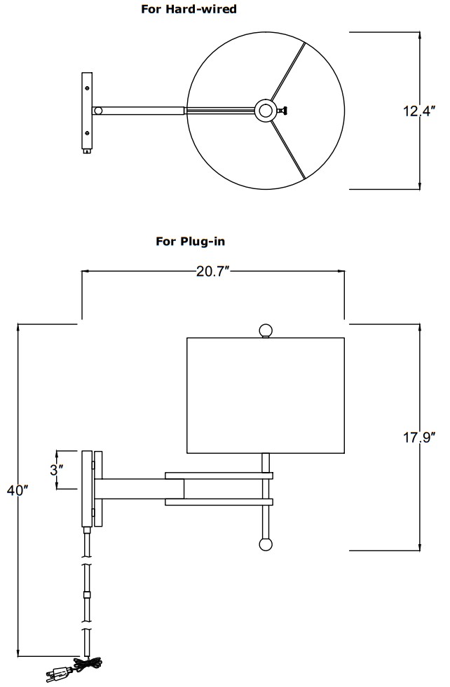 CRYSTORAMA MAR-A8031-AG Marshall 1 Light Wall Mount - fig