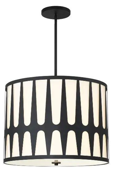 CRYSTORAMA ROY-809-BK Royston Five Light Pendant