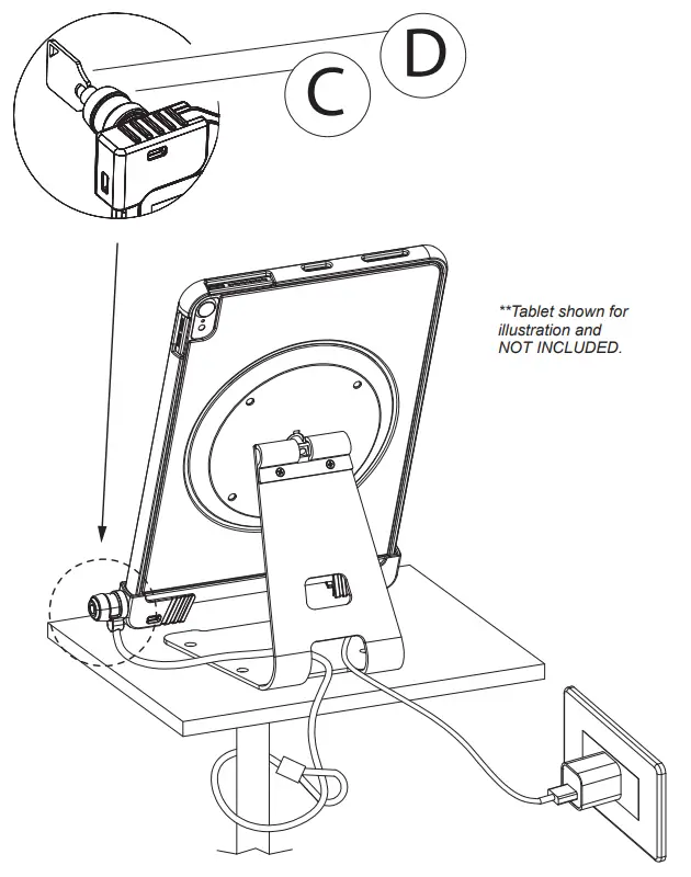 CTA PAD-ASCS10W Anti-Theft Security Case with Stand fig 5