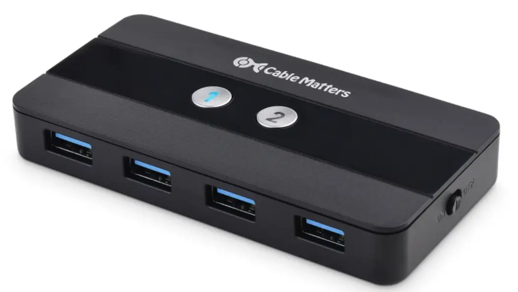 Cable Matters 201085 USB-C KVM Switch for 2 Computers