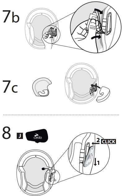 Cardo A02 Freecom X Helmet Intercom System-FIG8