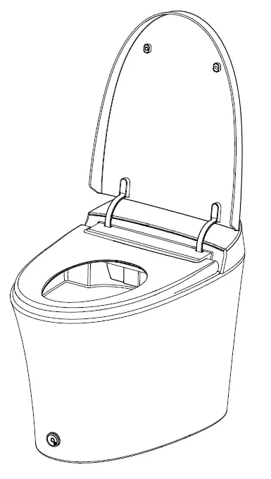 CasTa Diva CD-Y010 Smart Toilet with Customized Back Cover